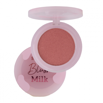 Blush Compacto em Pó Cintilante Coleção Milk SP Colors - Cor A