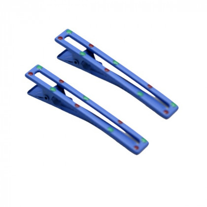 Hair Clip Retangular - Azul